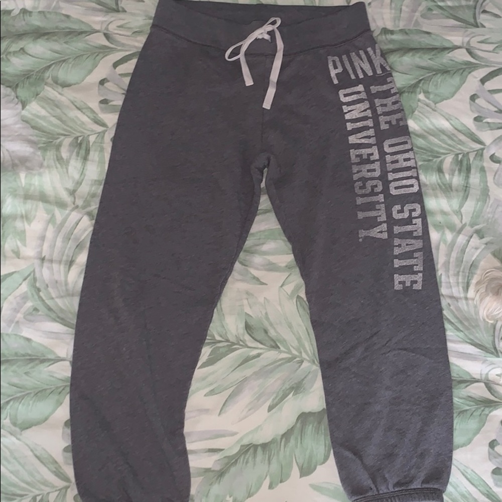 PINK Ohio State Cropped Sweats